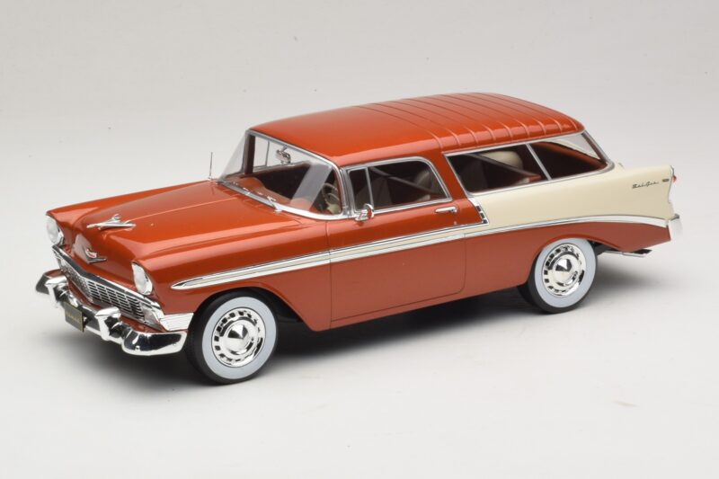 Chevrolet Bel Air Nomad Brun Metallic & Creme KK-Scale 1:18 KKDC181294 Metall