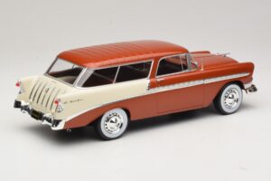 Chevrolet Bel Air Nomad Brun Metallic & Creme KK-Scale 1:18 KKDC181294 Metall — bild 2 av 6