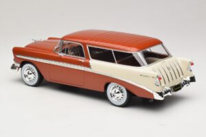 Chevrolet Bel Air Nomad Brun Metallic & Creme KK-Scale 1:18 KKDC181294 Metall — bild 5 av 6