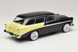 Chevrolet Bel Air Nomad Custom Svart & Ljusgul KK-Scale 1:18 KKDC181293 Metall — bild 2 av 6