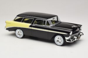 Chevrolet Bel Air Nomad Custom Svart & Ljusgul KK-Scale 1:18 KKDC181293 Metall — bild 4 av 6