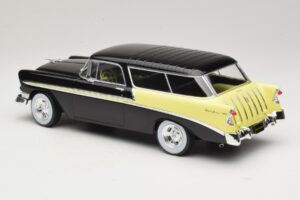 Chevrolet Bel Air Nomad Custom Svart & Ljusgul KK-Scale 1:18 KKDC181293 Metall — bild 5 av 6