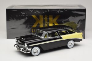 Chevrolet Bel Air Nomad Custom Svart & Ljusgul KK-Scale 1:18 KKDC181293 Metall — bild 6 av 6