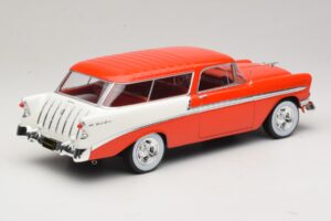 Chevrolet Bel Air Nomad Custom Ljusröd & Vit KK-Scale 1:18 KKDC181291 Metall — bild 2 av 6
