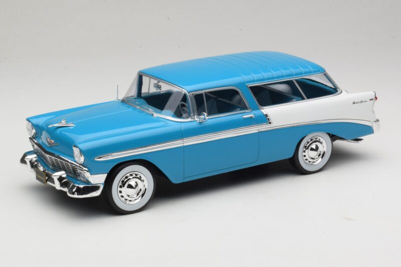 Chevrolet Bel Air Nomad Turkos & Vit KK-Scale 1:18 KKDC181292 Metall