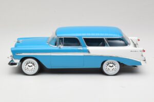 Chevrolet Bel Air Nomad Turkos & Vit KK-Scale 1:18 KKDC181292 Metall — bild 3 av 6