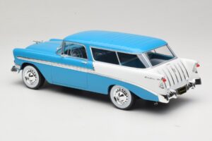 Chevrolet Bel Air Nomad Turkos & Vit KK-Scale 1:18 KKDC181292 Metall — bild 5 av 6