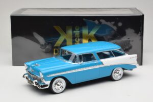 Chevrolet Bel Air Nomad Turkos & Vit KK-Scale 1:18 KKDC181292 Metall — bild 6 av 6