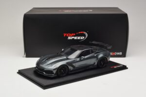 Chevrolet Corvette C7 ZR-1 Shadow Grey Metallic TopSpeed 1:18 TS0148 Resin — bild 6 av 6