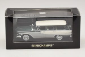 Edsel Bermuda Herrgårdsvagn Mörkgrön Vit Minichamps 1:43 400082013 Metall — bild 5 av 5