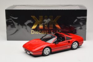 Ferrari 328 GTS Röd Med Svart Interiör KK-Scale 1:18 KKDC180551 Metall — bild 7 av 7