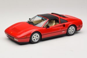 Ferrari 328 GTS US-version Röd Beverly Hills Cop II Med Beige Interiör KK-Scale 1:18 KKDC181701 Metall — bild 2 av 7