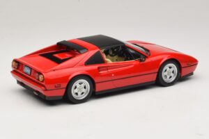 Ferrari 328 GTS US-version Röd Beverly Hills Cop II Med Beige Interiör KK-Scale 1:18 KKDC181701 Metall — bild 3 av 7