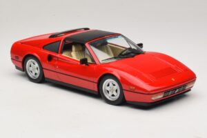 Ferrari 328 GTS US-version Röd Beverly Hills Cop II Med Beige Interiör KK-Scale 1:18 KKDC181701 Metall — bild 5 av 7