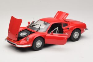 Ferrari Dino 246 Röd Majorette 1:18 5271 Metall — bild 2 av 8