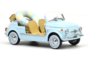Fiat 500 Jolly Blå Norev 1:18 187793 Metall