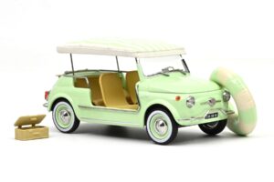 Fiat 500 Jolly Grön Norev 1:18 187794 Metall — bild 4 av 5