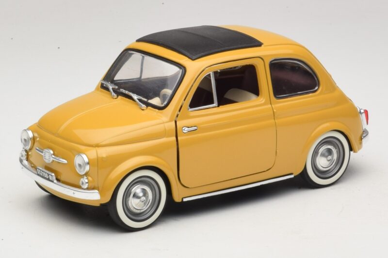 Fiat 500 Gul Solido 1:18 8042 Metall