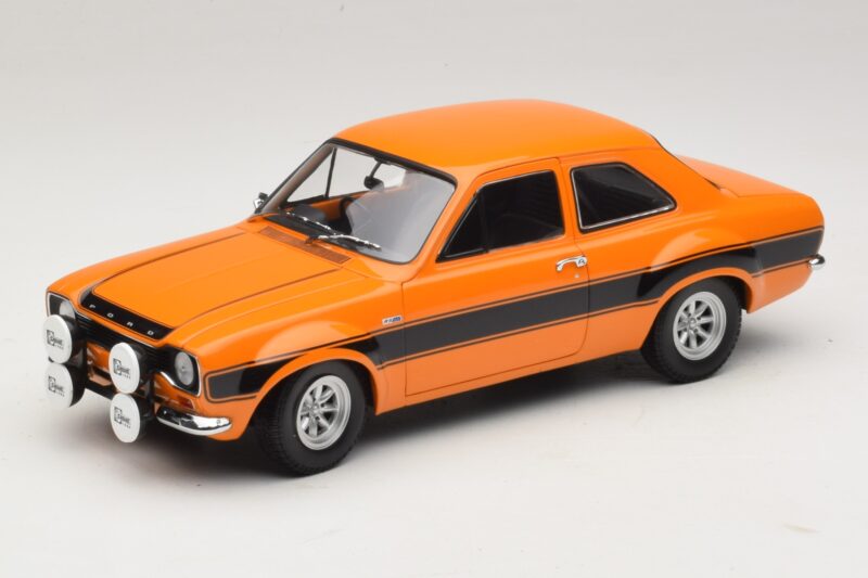 Ford Escort Mk1 RS1600 AVO Orange Med Svarta Ränder Minichamps 1:18 100688104 Metall
