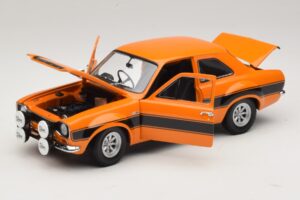 Ford Escort Mk1 RS1600 AVO Orange Med Svarta Ränder Minichamps 1:18 100688104 Metall — bild 2 av 8