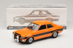 Ford Escort Mk1 RS1600 AVO Orange Med Svarta Ränder Minichamps 1:18 100688104 Metall — bild 8 av 8