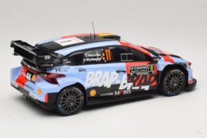 Hyundai i20 N Rally1 #11 T. Neuville / M. Wydaeghe Rally Monte Carlo 2026 IXO 1:18 18RMC270B Metall — bild 2 av 6