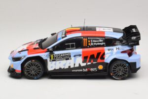 Hyundai i20 N Rally1 #11 T. Neuville / M. Wydaeghe Rally Monte Carlo 2026 IXO 1:18 18RMC270B Metall — bild 3 av 6