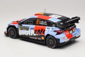 Hyundai i20 N Rally1 #11 T. Neuville / M. Wydaeghe Rally Monte Carlo 2026 IXO 1:18 18RMC270B Metall — bild 5 av 6