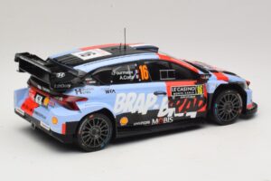 Hyundai i20 N Rally1 #16 A. Fourmaux / A. Coria Rally Monte Carlo 2026 IXO 1:18 18RMC270A Metall — bild 2 av 6