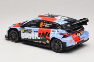 Hyundai i20 N Rally1 #16 A. Fourmaux / A. Coria Rally Monte Carlo 2026 IXO 1:18 18RMC270A Metall — bild 5 av 6