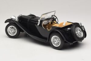 Jaguar SS100 Roadster Svart Bburago 1:18 3006-M3 Metall — bild 5 av 6