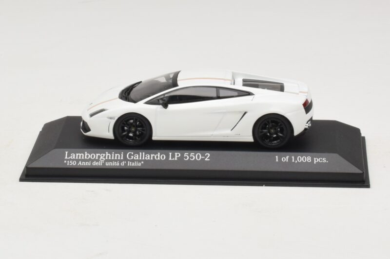 Lamborghini Gallardo LP550-2 Tricolore Vit Minichamps 1:43 400103801 Metall