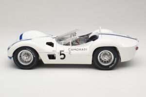 Maserati Tipo 61 #5 Camoradi S. Moss / D. Gurney 1000km Nurburgring Winner 1960 Minichamps 1:12 120601205 Metall — bild 4 av 8