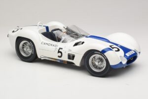 Maserati Tipo 61 #5 Camoradi S. Moss / D. Gurney 1000km Nurburgring Winner 1960 Minichamps 1:12 120601205 Metall — bild 6 av 8