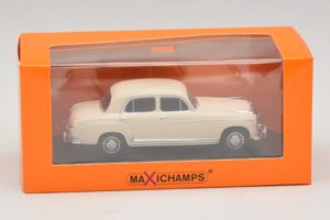 Mercedes 220 S W180 Vit Maxichamps 1:43 940033000 Metall — bild 5 av 5