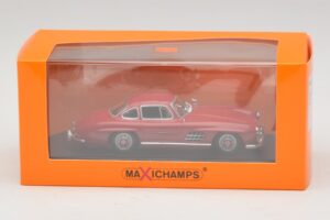 Mercedes 300 SL W198 Röd Maxichamps 1:43 940039001 Metall — bild 5 av 5