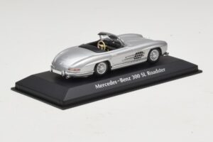 Mercedes 300 SL W198 Roadster Silver Maxichamps 1:43 940039030 Metall — bild 2 av 5