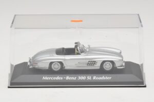 Mercedes 300 SL W198 Roadster Silver Maxichamps 1:43 940039030 Metall — bild 4 av 5