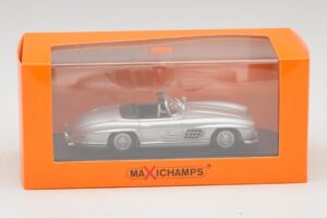 Mercedes 300 SL W198 Roadster Silver Maxichamps 1:43 940039030 Metall — bild 5 av 5