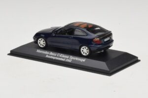 Mercedes C-Class Sportscoupe CL203 Blue Metallic Bundespressball Minichamps 1:43 MB010 Metall — bild 3 av 5