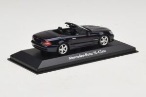 Mercedes SL R230 Blåmetallic Maxichamps 1:43 940037531 Metall — bild 2 av 5