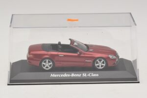 Mercedes SL R230 Rödmetallic Maxichamps 1:43 940037530 Metall — bild 4 av 5