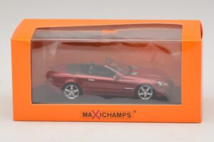 Mercedes SL R230 Rödmetallic Maxichamps 1:43 940037530 Metall — bild 5 av 5