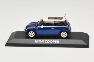 Mini Cooper S R53 Mörkblå Med Panoramatak Minichamps 1:43 MINI021 Metall