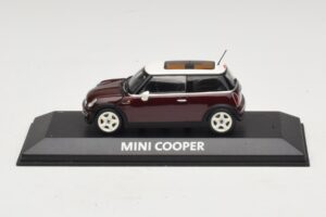 Mini Cooper S R53 Mörkröd Med Panoramatak Minichamps 1:43 MINI019 Metall