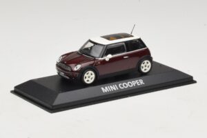 Mini Cooper S R53 Mörkröd Med Panoramatak Minichamps 1:43 MINI019 Metall — bild 2 av 4