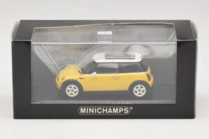 Mini Cooper S R53 Gul Med Gult Panoramatak Minichamps 1:43 MINI029 Metall — bild 4 av 4