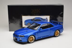 Nissan Skyline GT-R R34 V-Spec II Blå Metallic BBS Fälgar KK-Scale 1:12 KKDC120211-2 Metall — bild 8 av 8