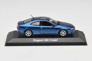 Peugeot 406 Coupé Blå Metallic Maxichamps 1:43 940112620 Metall