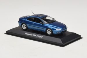 Peugeot 406 Coupé Blå Metallic Maxichamps 1:43 940112620 Metall — bild 3 av 5